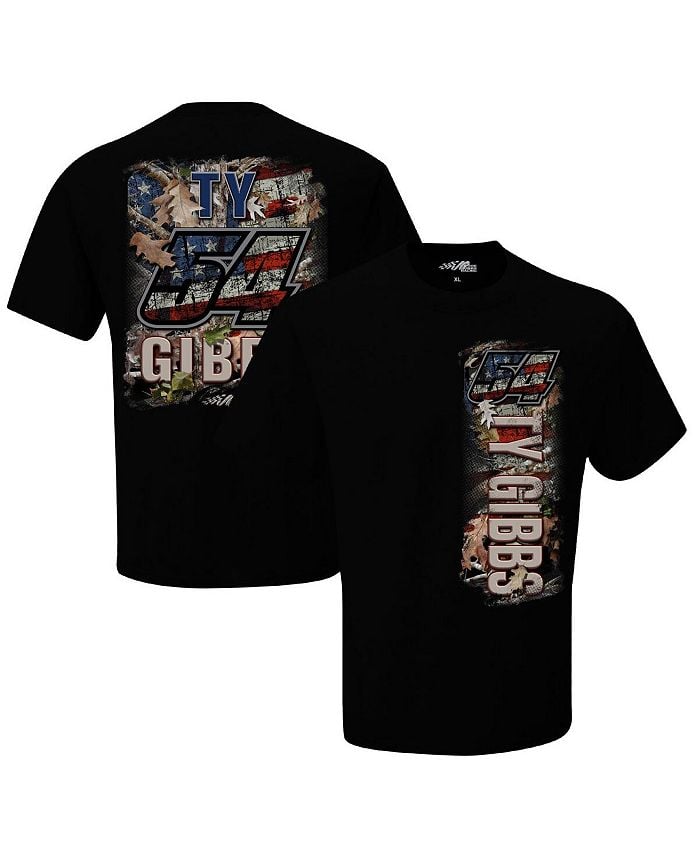 

Мужская черная футболка Ty Gibbs Patriotic Joe Gibbs Racing Team Collection, черный