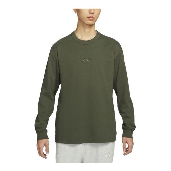 

Футболка Nike Sportswear Premium Essentials Long-Sleeve T-Shirt 'Green', зеленый