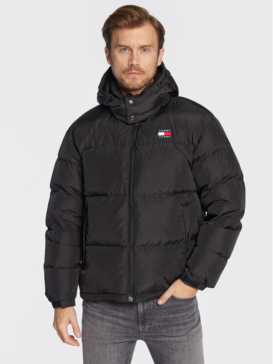 

Пуховик стандартного кроя Tommy Jeans, черный