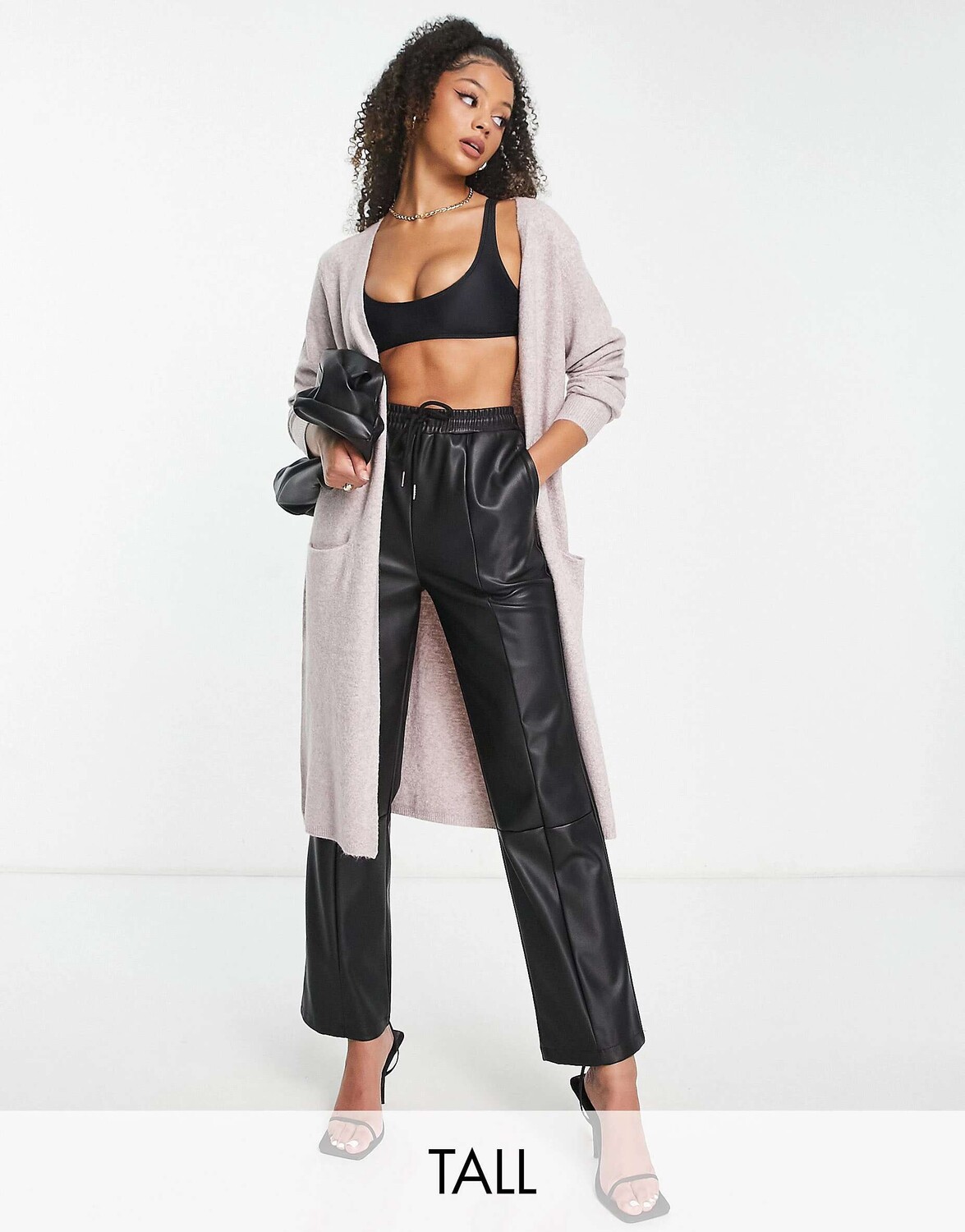 

Розовый удлиненный кардиган Vero Moda