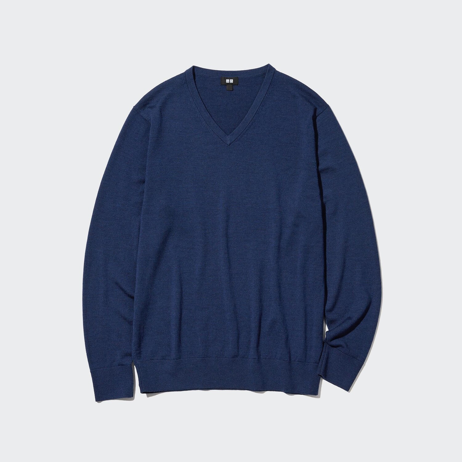 

Свитер Uniqlo мужской из шерсти мериноса, синий
