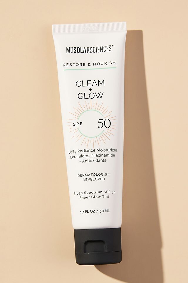 

Бежевый крем Gleam + Glow SPF 50 Mdsolarsciences