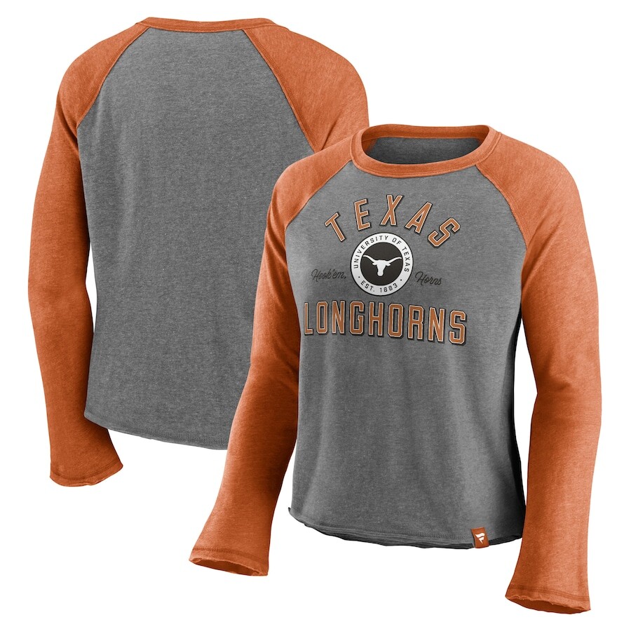 

Футболка с длинным рукавом Fanatics Branded Texas Longhorns, серый