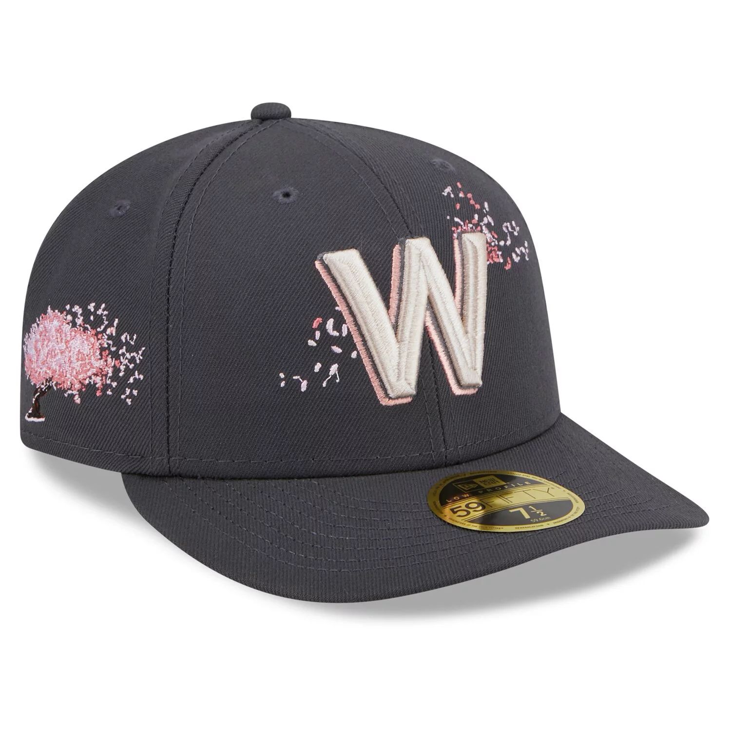 

Мужская облегающая шляпа New Era Graphite Washington Nationals 2022 City Connect Low Profile 59FIFTY