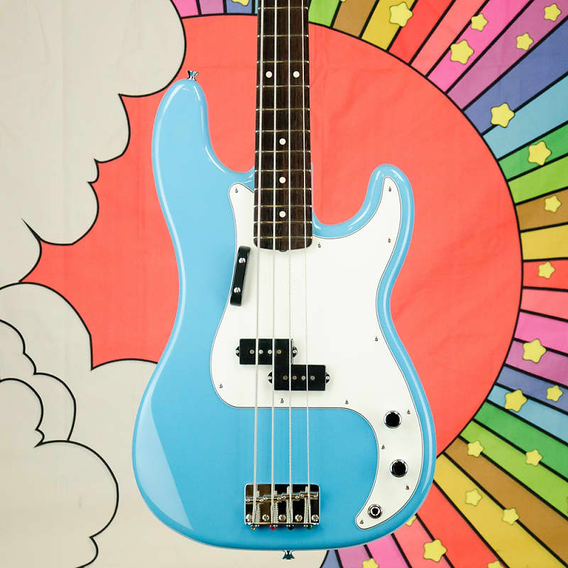Басс гитара Fender Made in Japan Limited International Color Precision Bass, Rosewood Fingerboard, Maui Blue