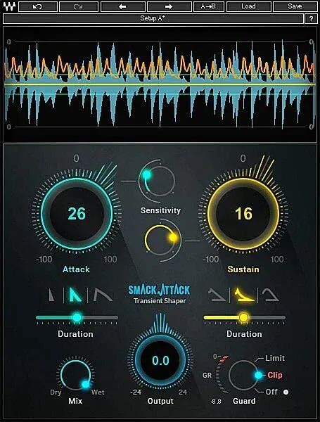 

Плагин Waves Smack Attack Transient Shaping