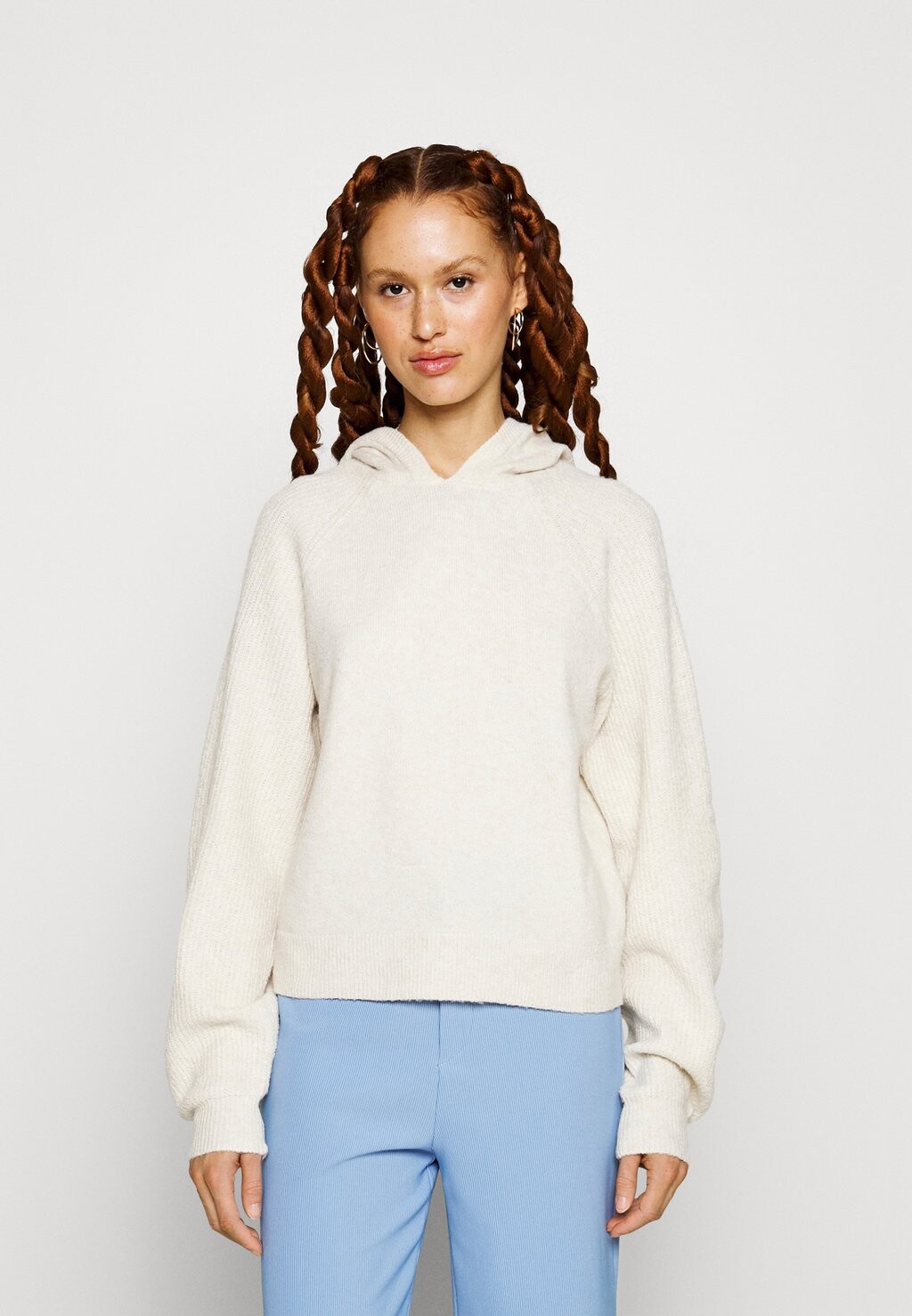 

Свитшот Vero Moda VMDOFFY HOODIE, береза/меланж