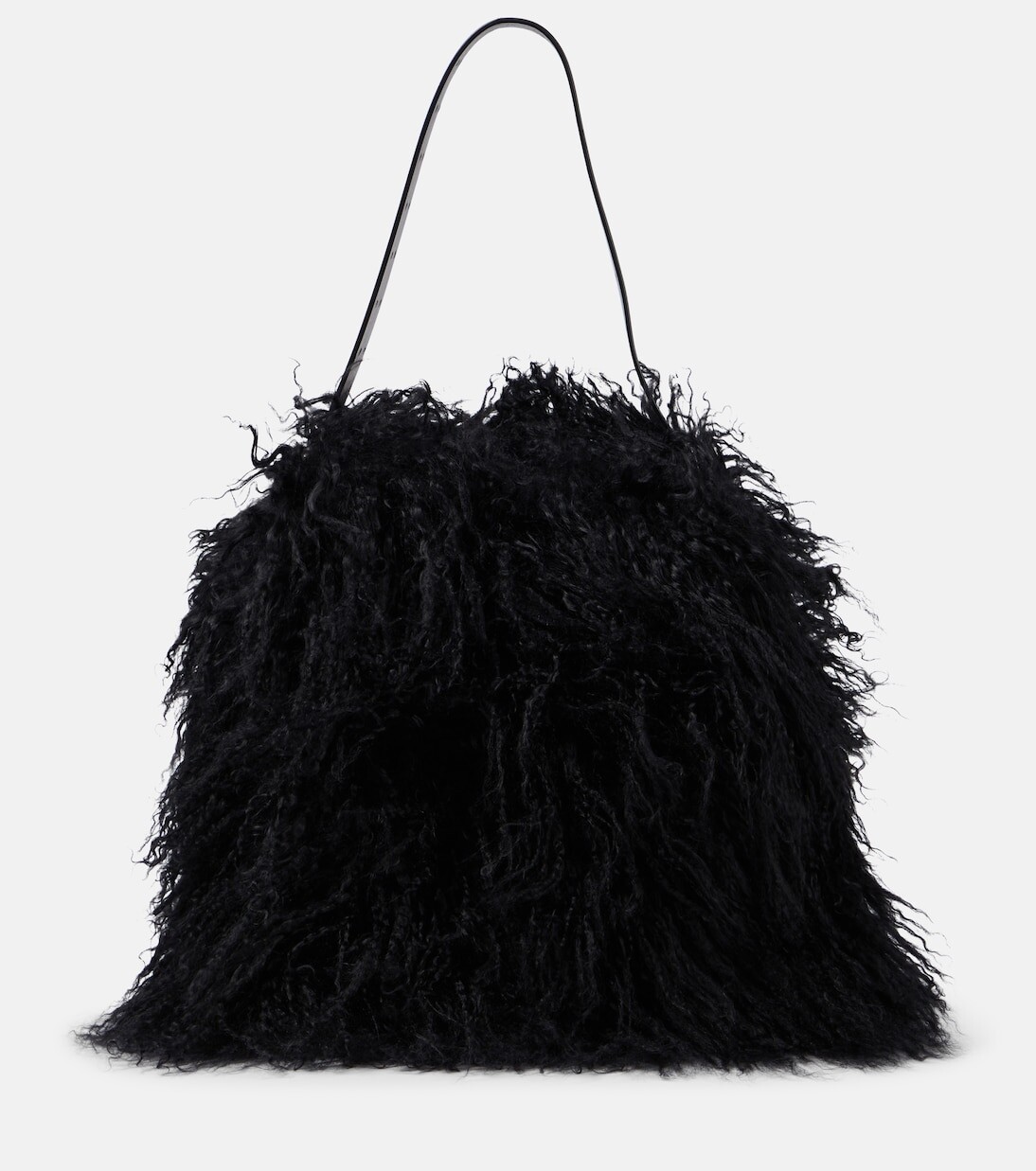 

Сумка karina среднего размера из овчины Ann Demeulemeester, черный