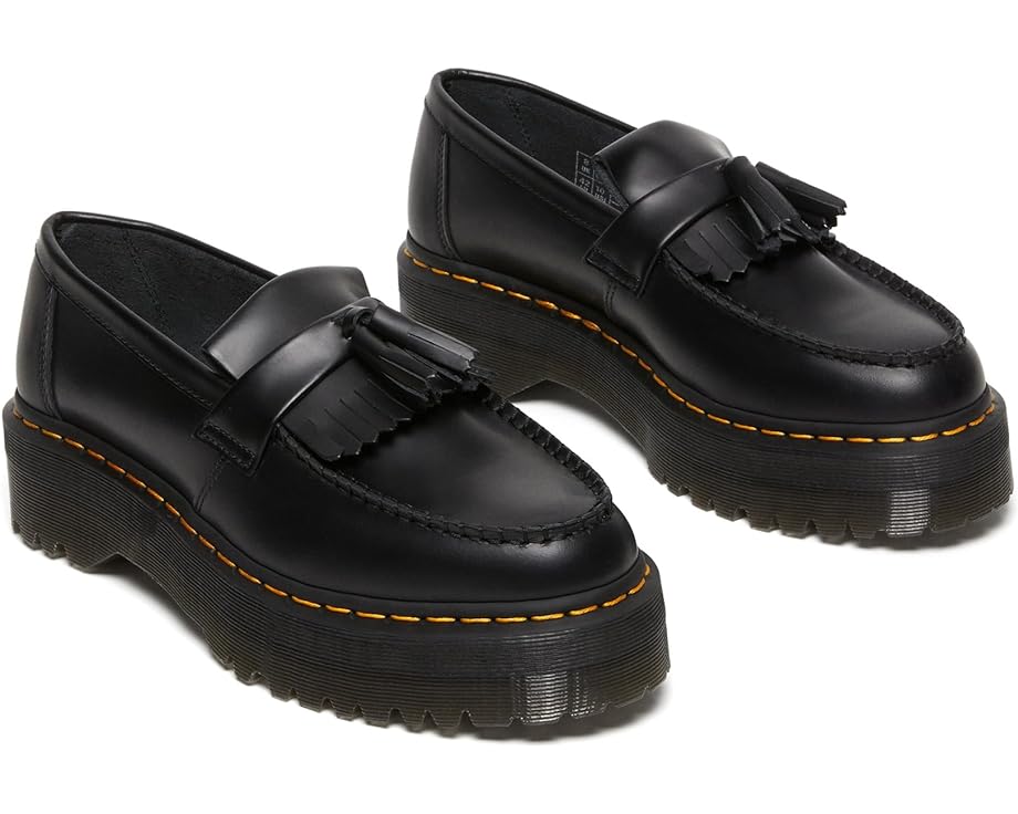 Лоферы Dr. Martens Adrian Quad Leather Platform Loafers, цвет Black Smooth dr martens jarrick lo platform smooth leather
