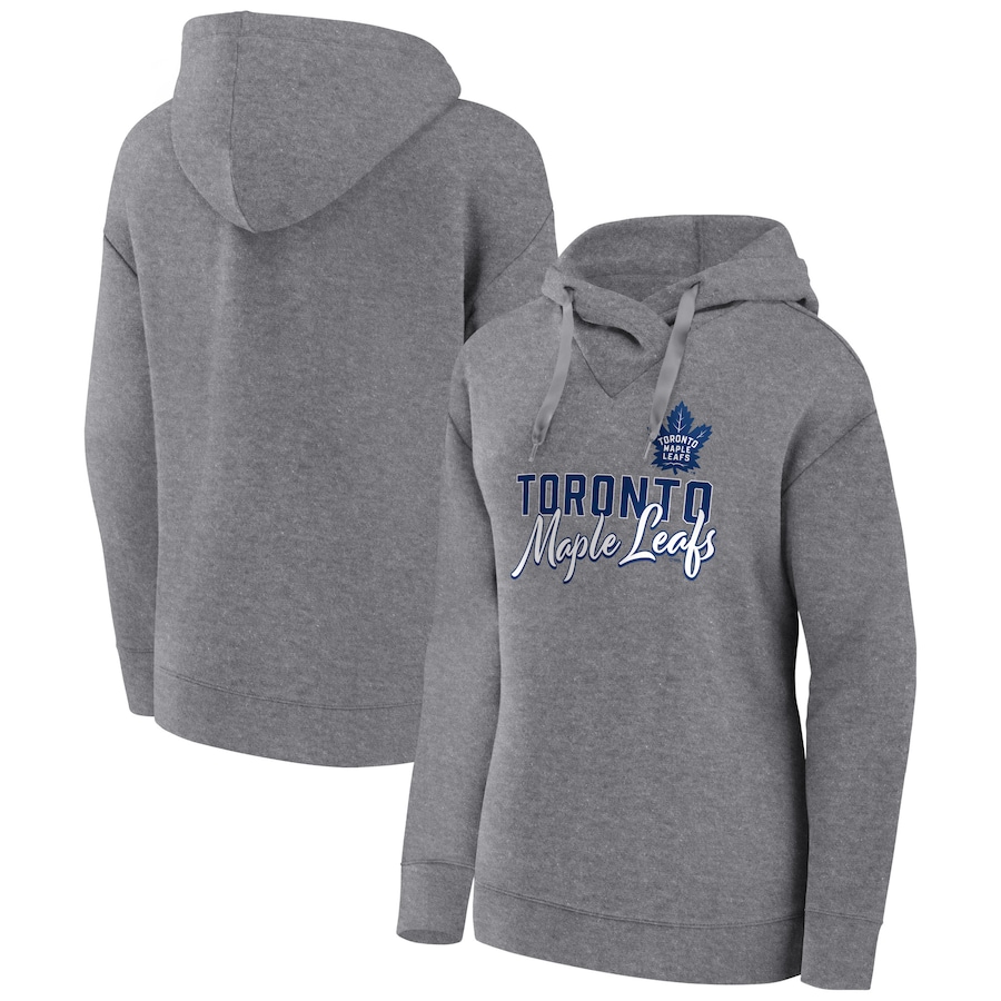 

Пуловер с капюшоном Fanatics Branded Toronto Maple Leafs, серый