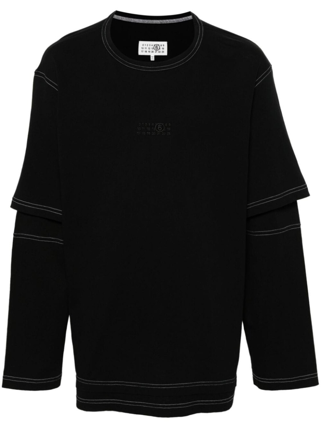 

MM6 Maison Margiela многослойная футболка, черный