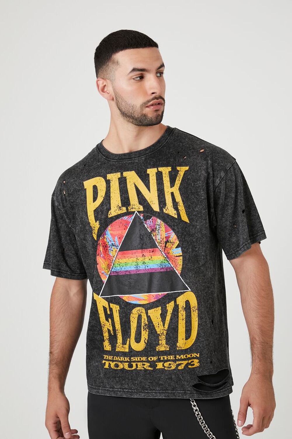 

Футболка с рисунком Pink Floyd Forever 21, черный