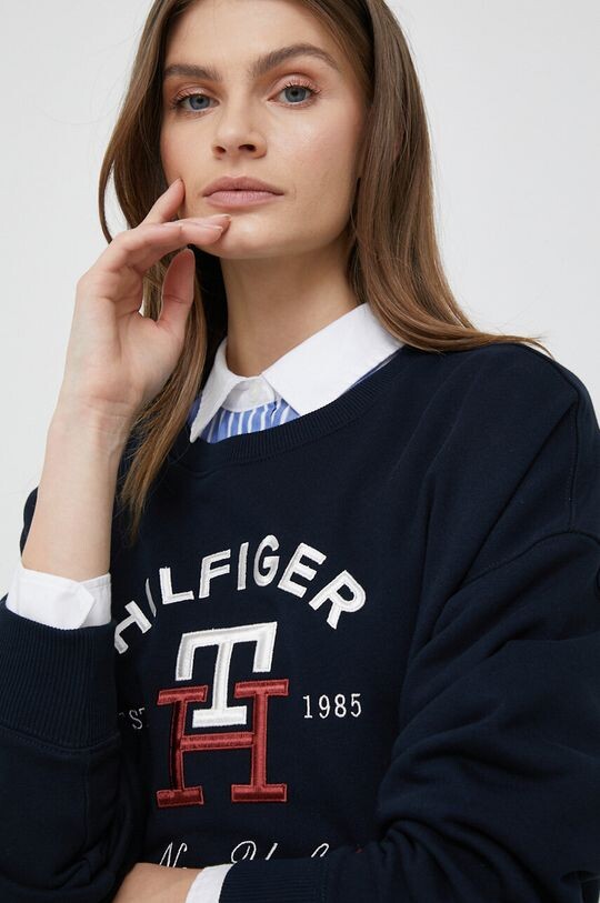 

Хлопковая толстовка Tommy Hilfiger, темно-синий