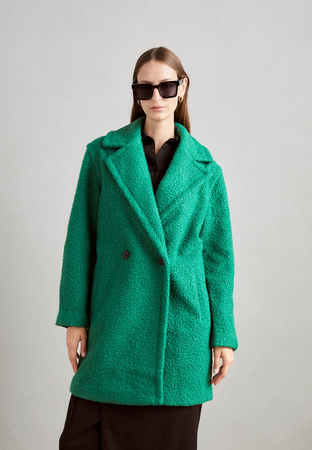 Классическое пальто Coat London Desigual, цвет jungle green