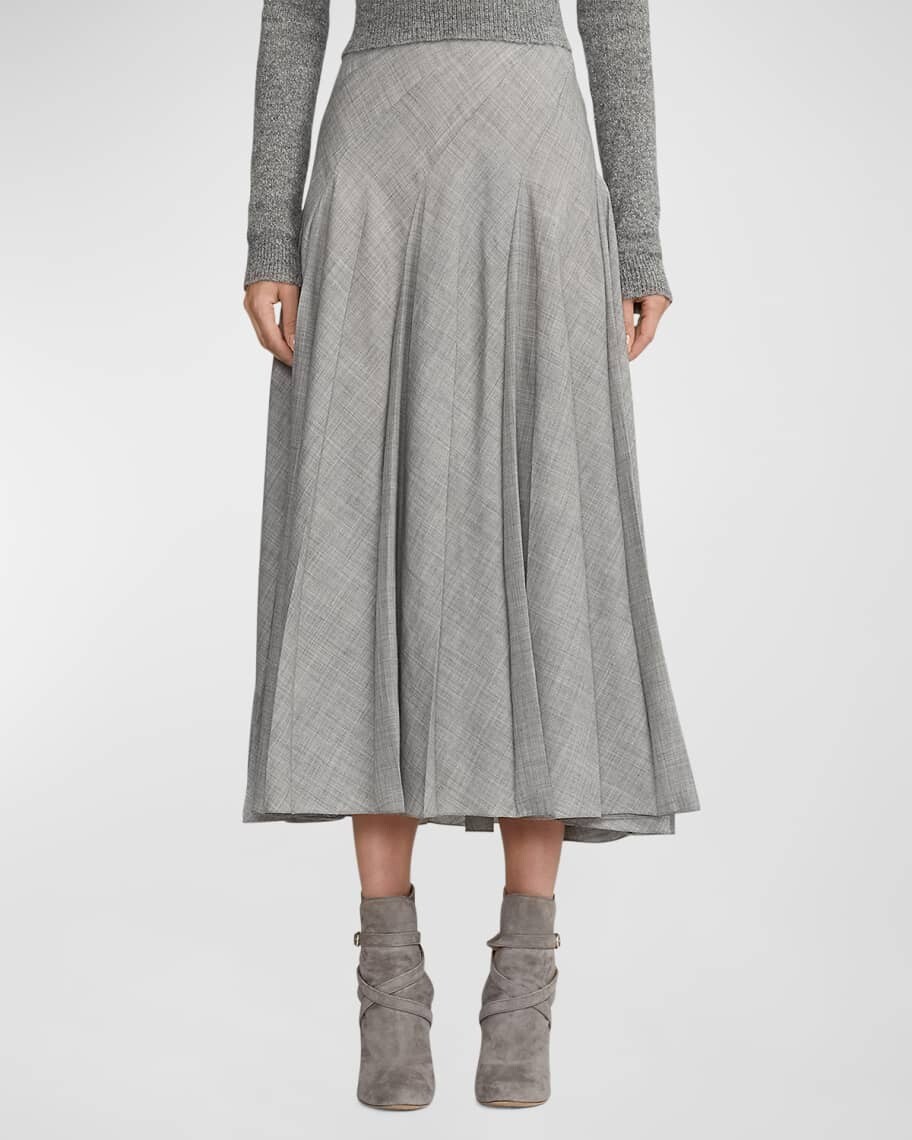 

Плиссированная шерстяная макси-юбка Harleigh Ralph Lauren Collection