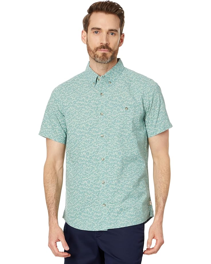 Рубашка Toad&Co Mattock II Short Sleeve, цвет Mineral Batik Waves Print