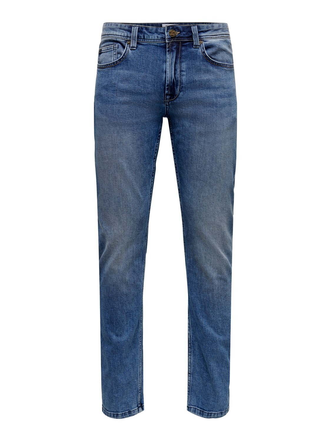 

Джинсы ONLY Regular Fit Straight Denim Stretch Pants ONSWEFT, синий