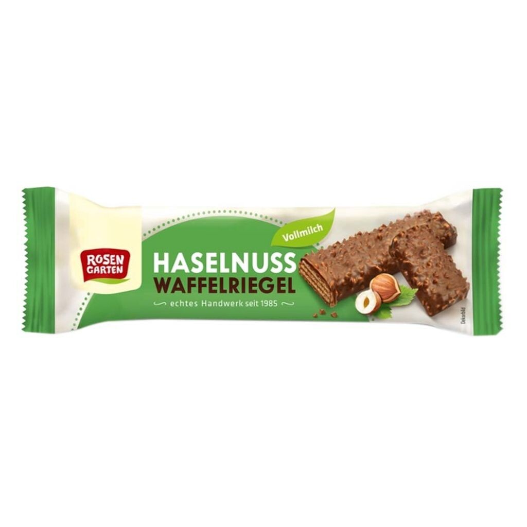 

Вафельные батончики Rosengarten с фундуком 35г Rosengarten Naturkost