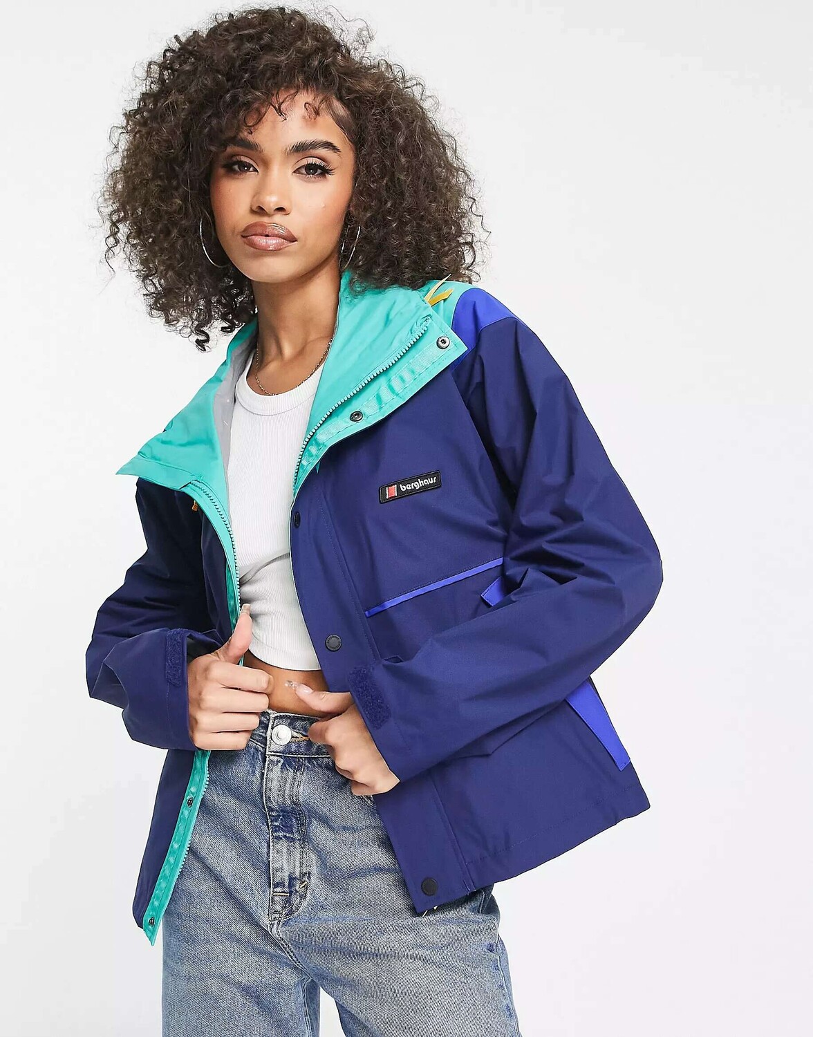 

Короткая тканая куртка Berghaus Mayeurvate синего и цвета морской волны, Синий