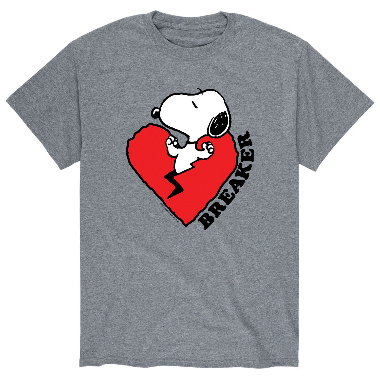 Мужская футболка Heart Breaker с арахисом Licensed Character цена и фото