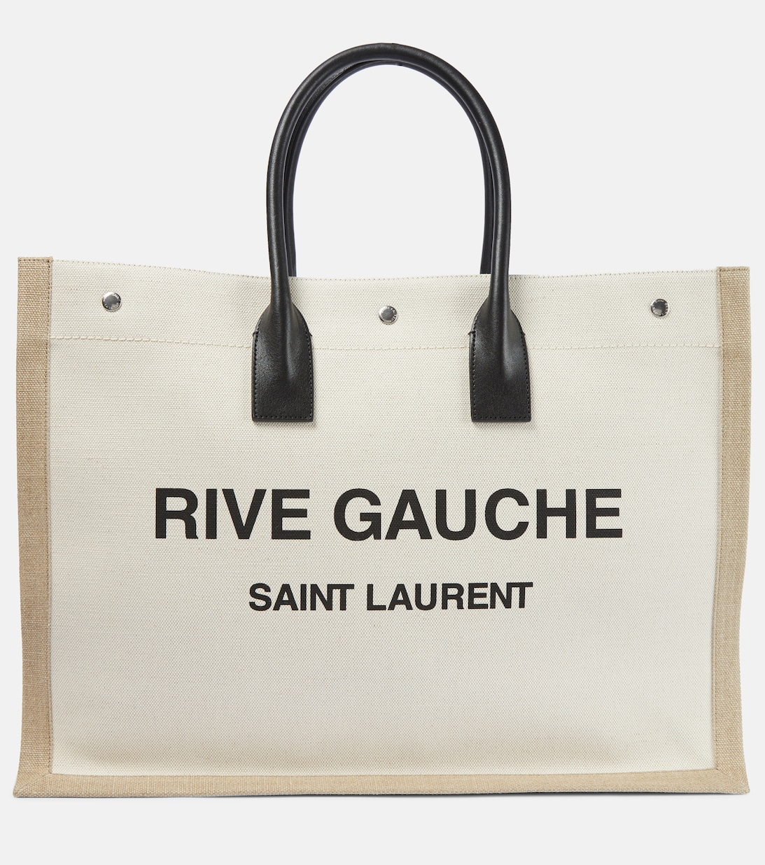 Сумка-тоут Rive Gauche из парусины Saint Laurent, белый