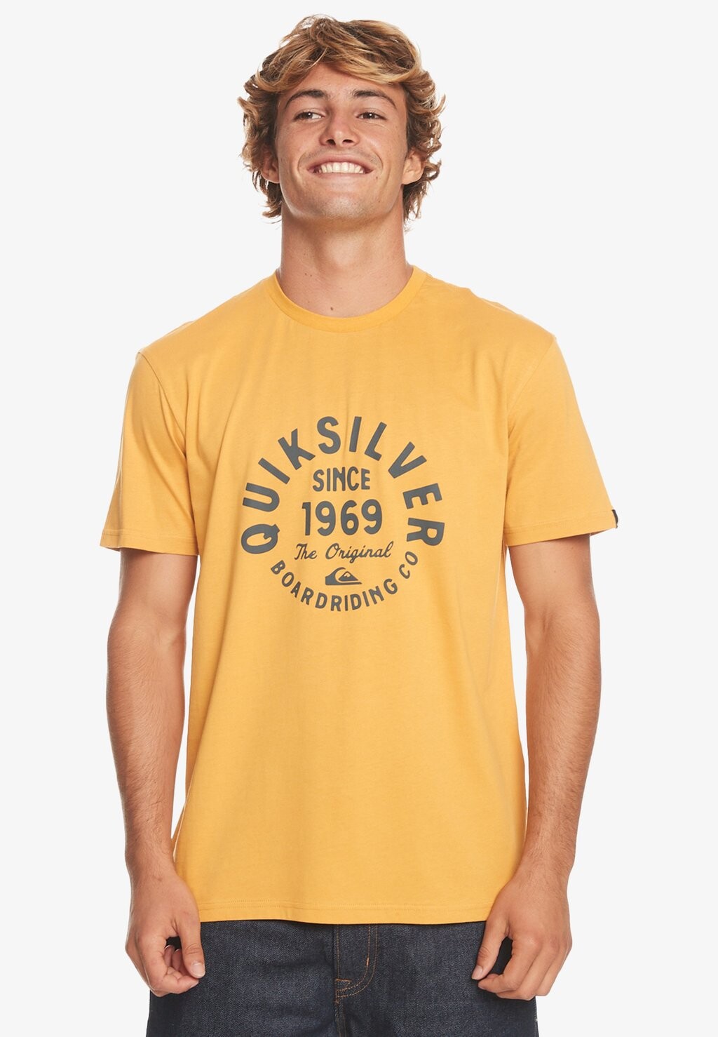 

Футболка с принтом Quiksilver, желтый