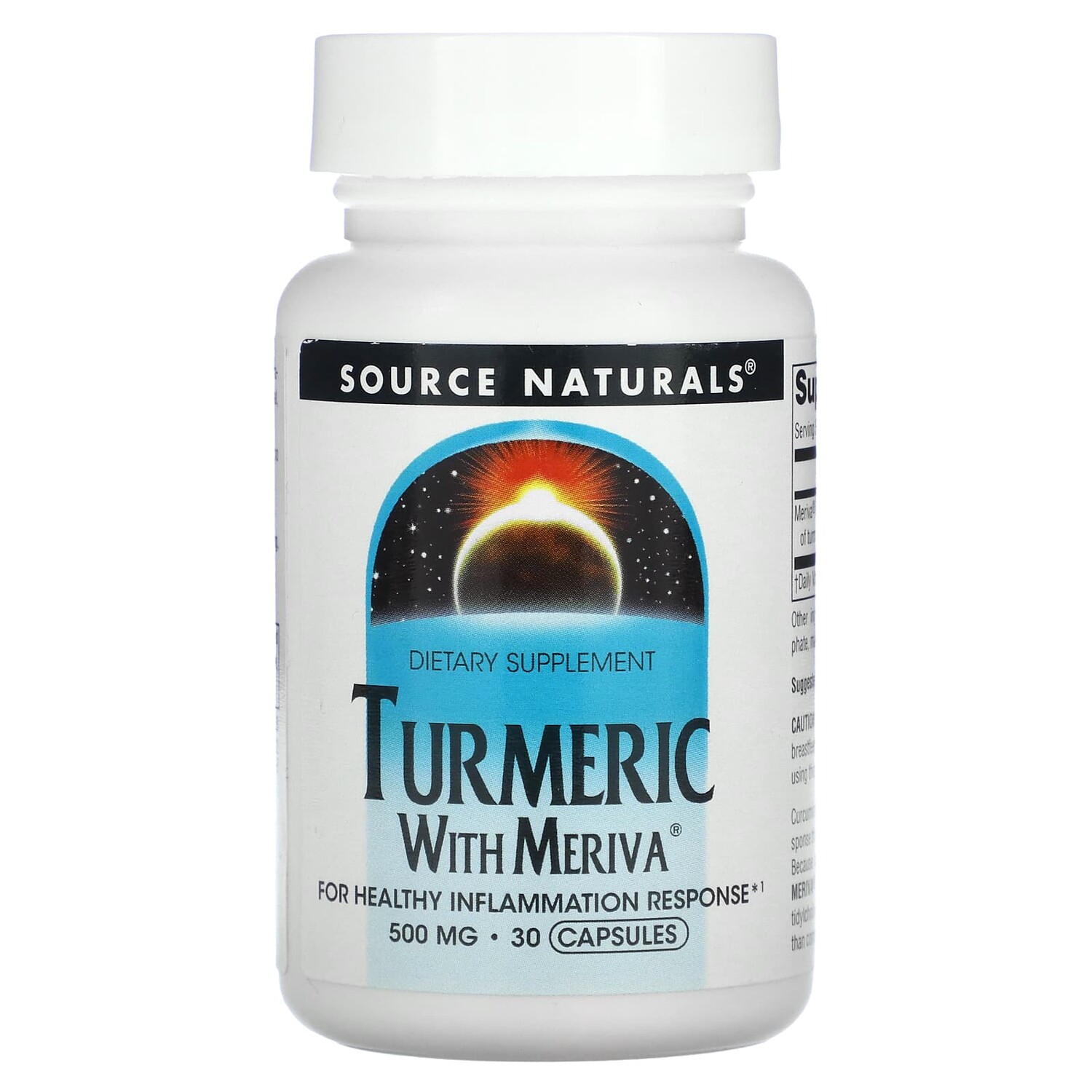 

Куркума с меривой, 500 мг, 30 капсул, Source Naturals