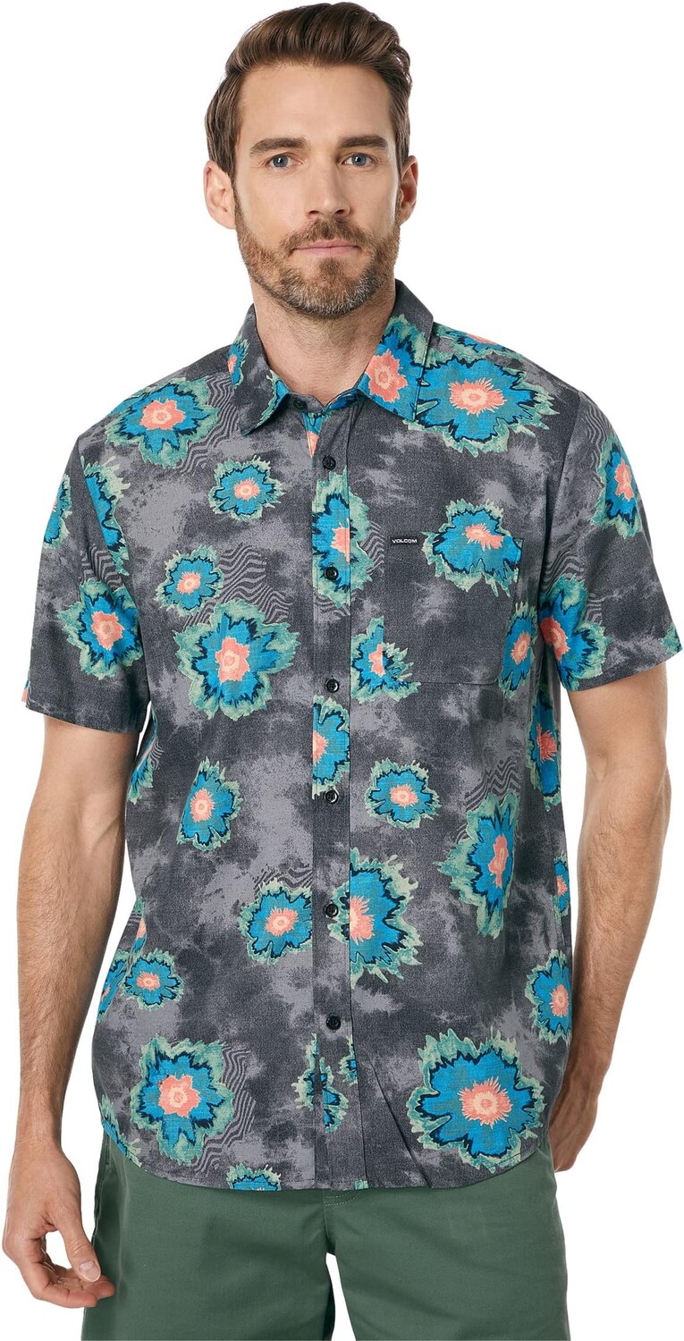 

Рубашка Volcom Medal Petal Short Sleeve Woven, черный