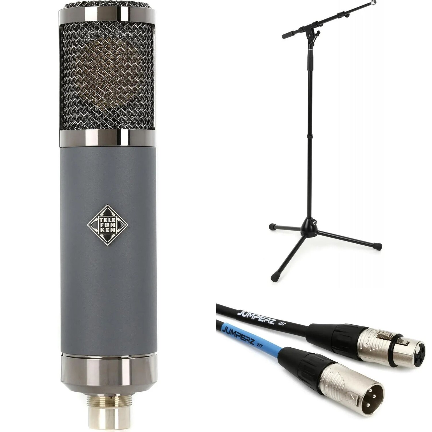 

Комплект лампового конденсаторного микрофона Telefunken TF51 с большой диафрагмой, подставкой и кабелем