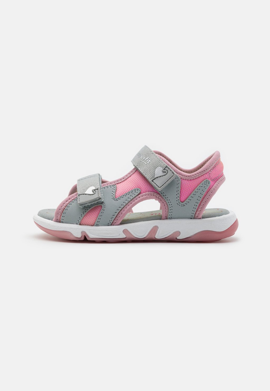 Трекинговые сандалии PEBBLES Superfit, цвет light gray/pink