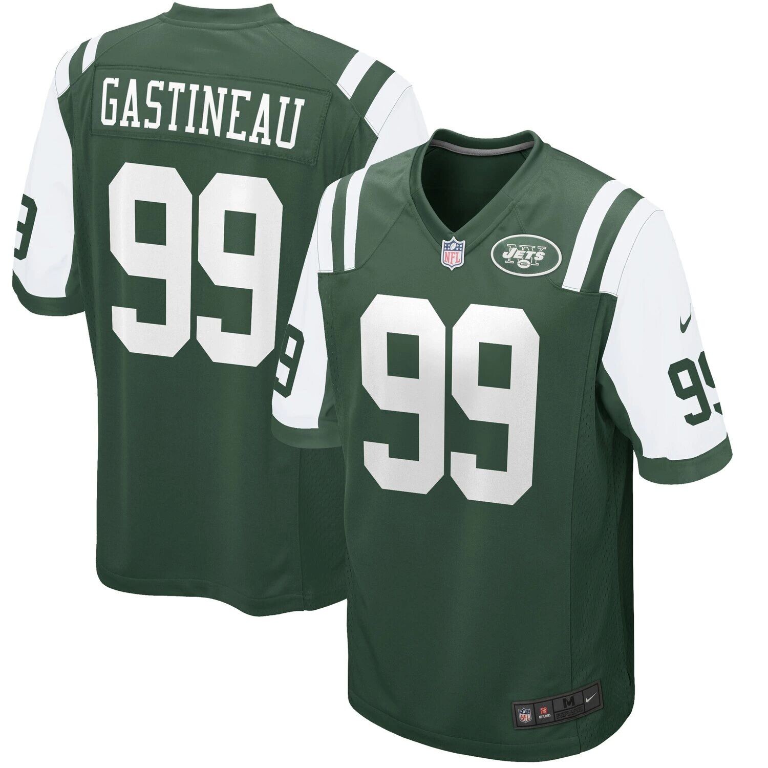 

Мужское джерси Nike Mark Gastineau Green New York Jets Retired Player Game
