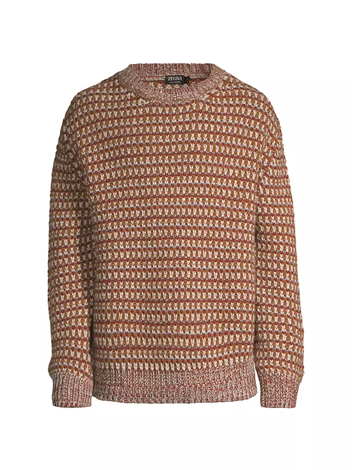 

Кашемировый свитер с круглым вырезом Zegna, мультиколор