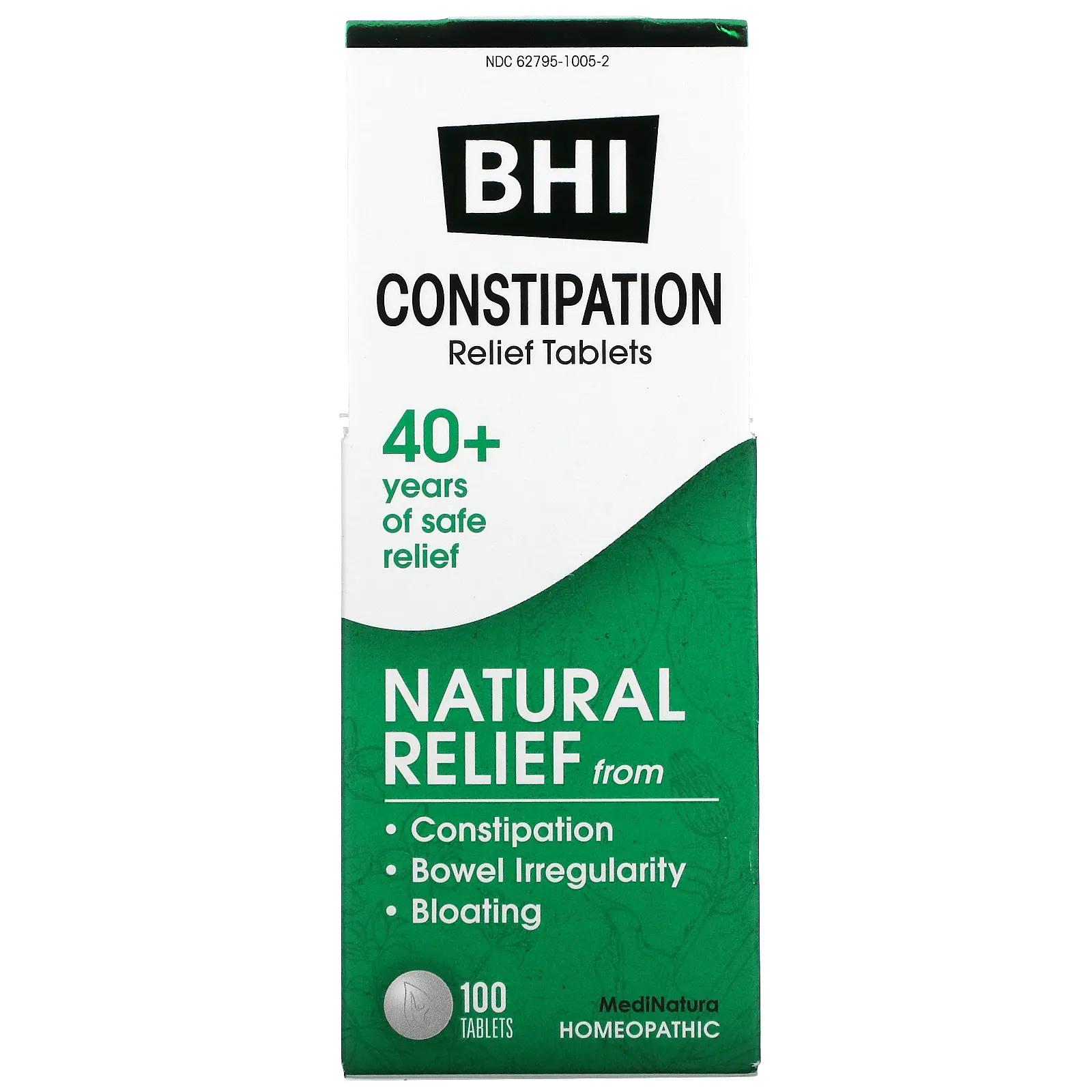 MediNatura BHI от запоров 100 таблеток medinatura bhi средство от кашля 100 таблеток