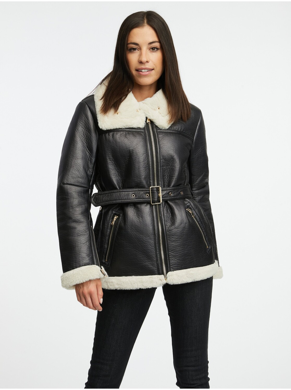 

Кожаная куртка orsay Jacke, черный