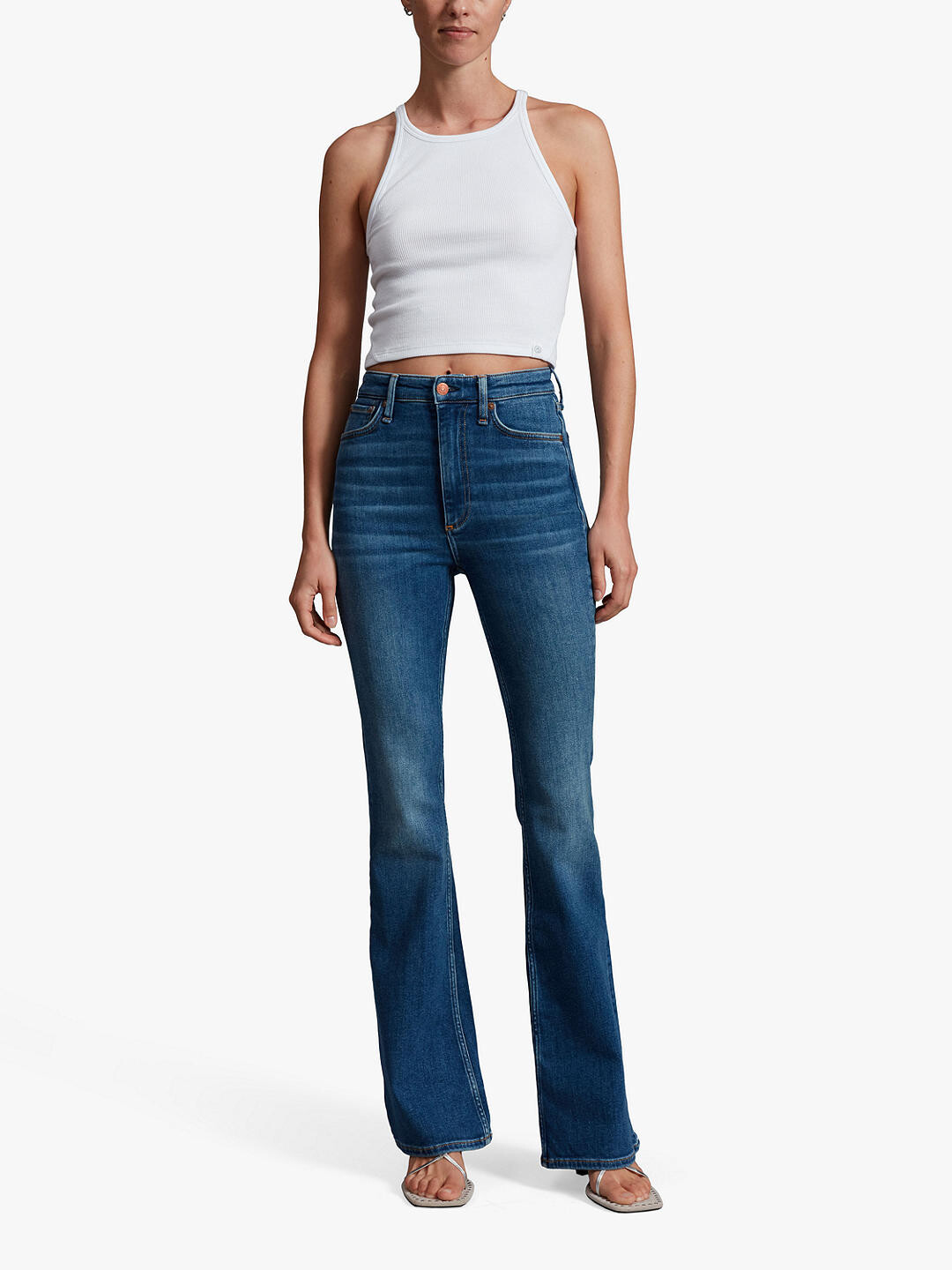 

Расклешенные джинсы Casey с высокой посадкой rag &bone, Selina