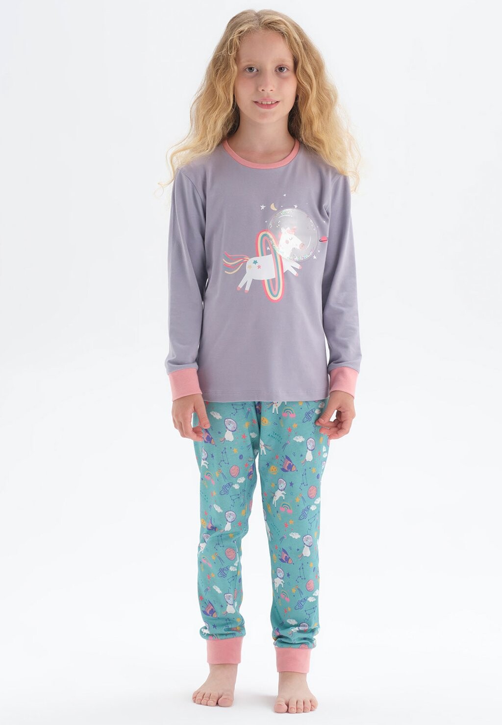 

Пижама Crew Neck Regular Waist Set DAGI, цвет mor