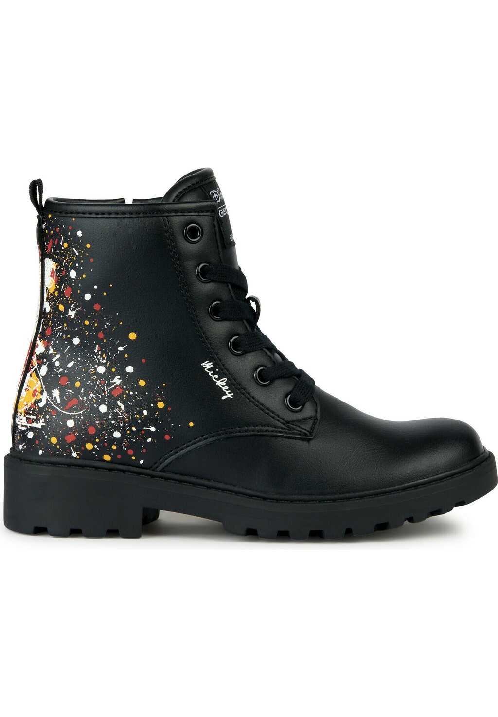

Ботильоны на шнуровке Jr Casey Geox, цвет black multicolor