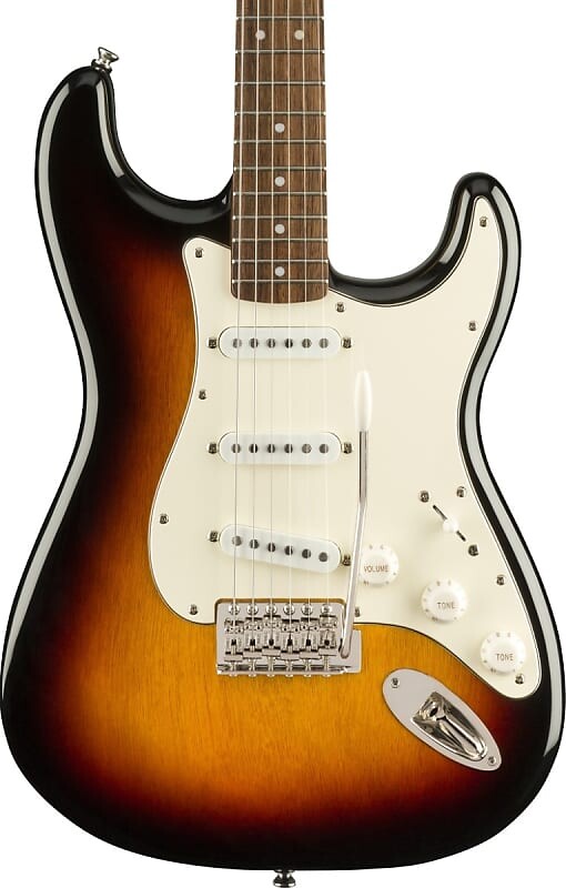 

Электрогитара Squier Classic Vibe '60s Stratocaster Electric Guitar Laurel FB, 3-Color Sunburst
