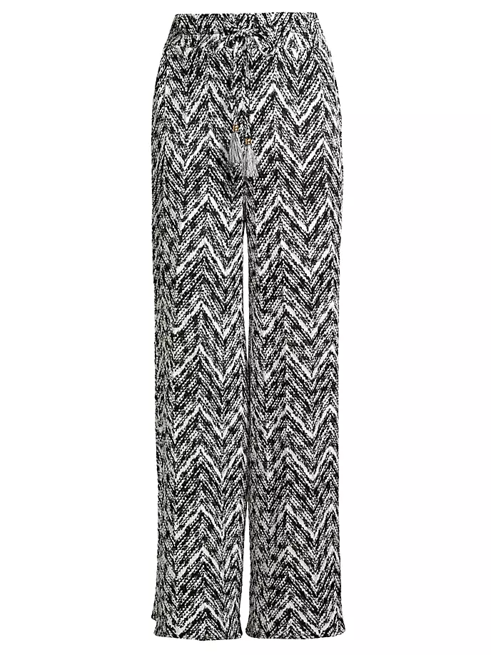 

Брюки Taytum Spacedye с шевроном Ramy Brook, цвет black spacedye chevron knit