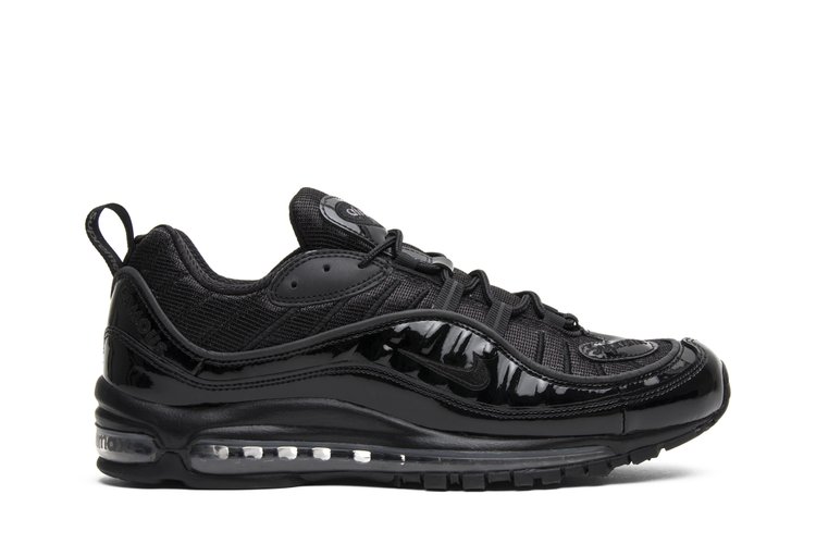 Кроссовки Nike Supreme x Air Max 98 'Black', черный