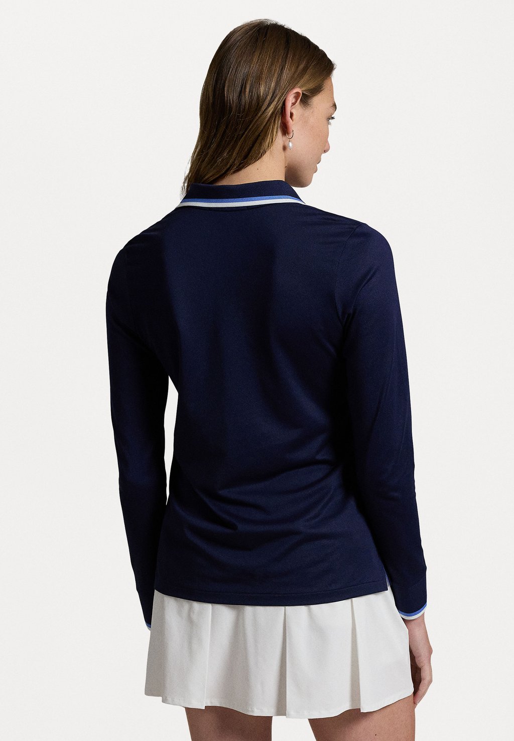 

Поло TAILORED FIT LONG SLEEVE POLO SHIRT Ralph Lauren, темно-синий