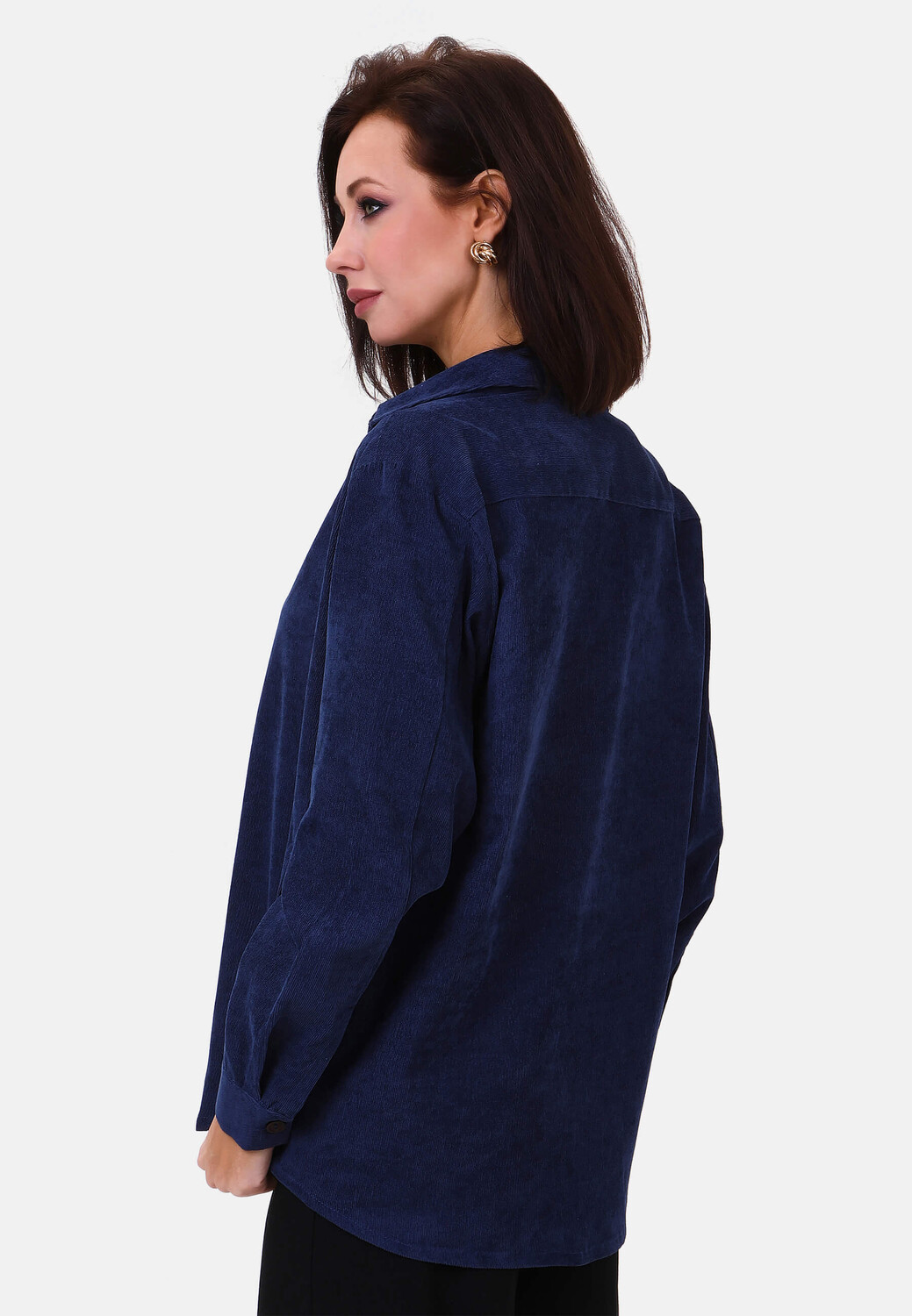 

Блуза Awesome Apparel Button down, синий