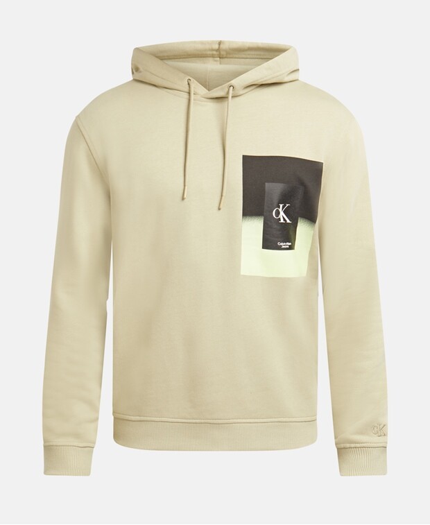

Худи с капюшоном Calvin Klein Jeans, бежевый