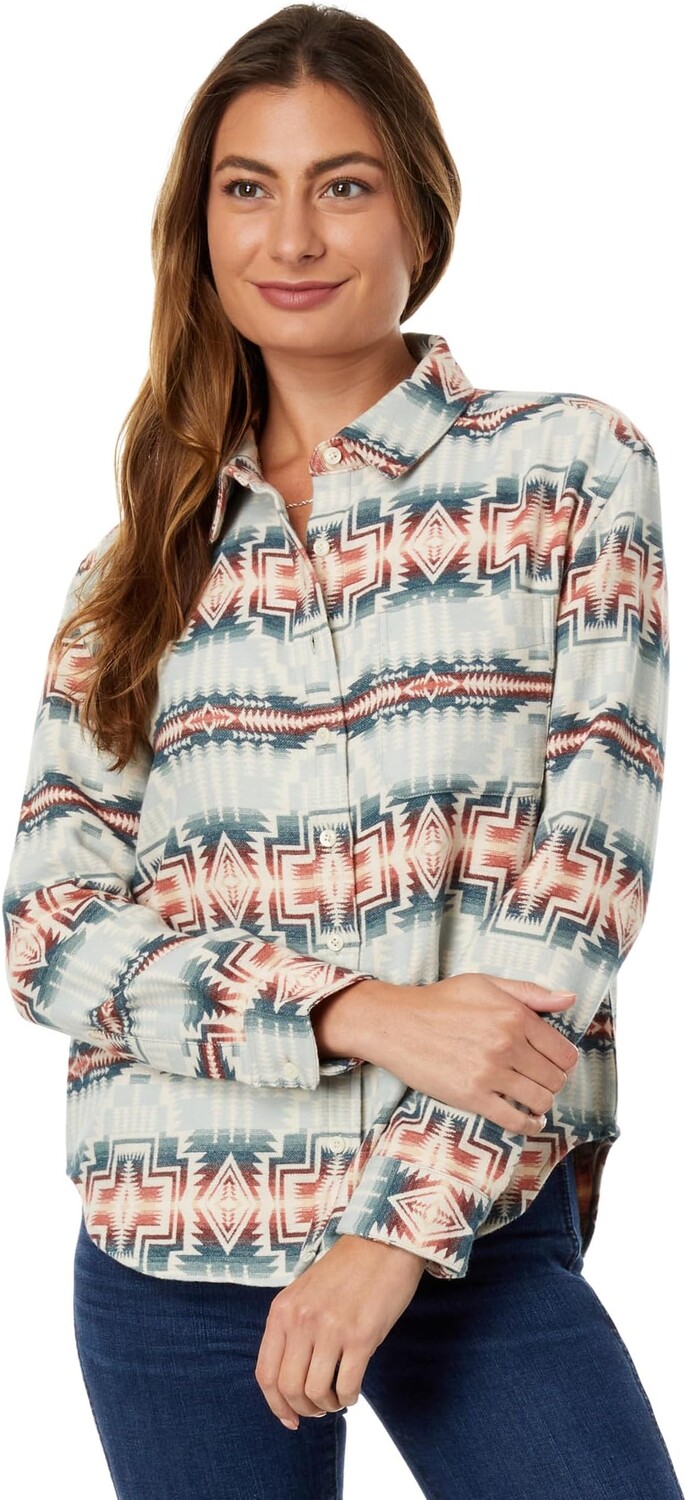 

Рубашка из замши Long Beach Pendleton, цвет Harding Star Blue Multi