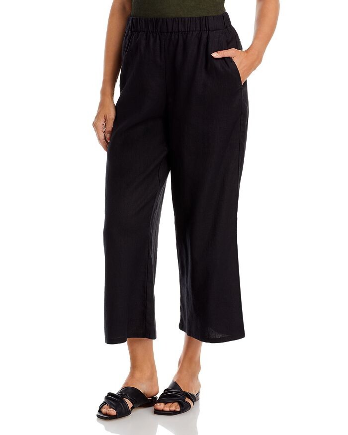 

Укороченные широкие брюки из органического льна Eileen Fisher