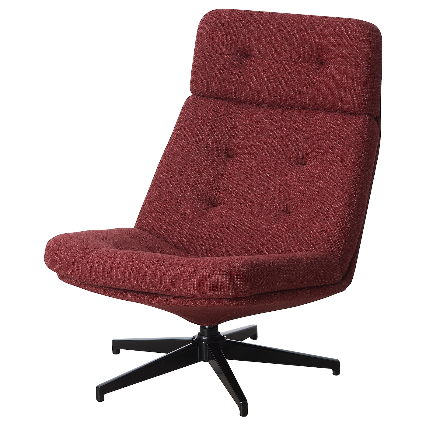 ХАВБЕРГ Вращающееся кресло, Лейде красно-коричневый HAVBERG IKEA