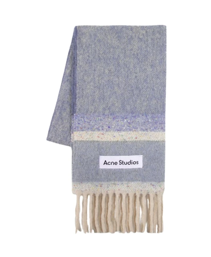 

Шарф из шерсти альпаки Acne Studios, синий