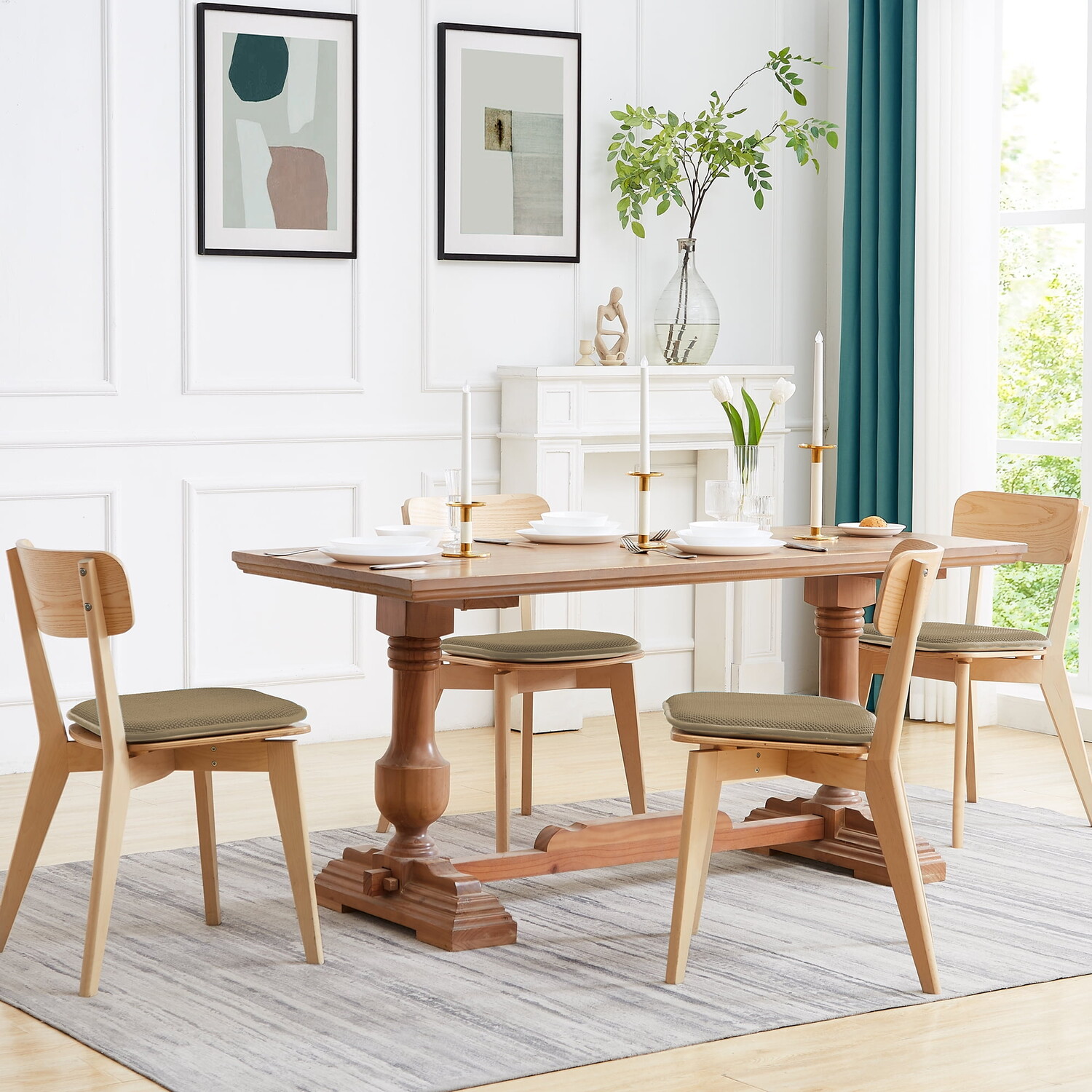 

Подушка для стула с эффектом памяти Sweet Home Collection, темно-серый