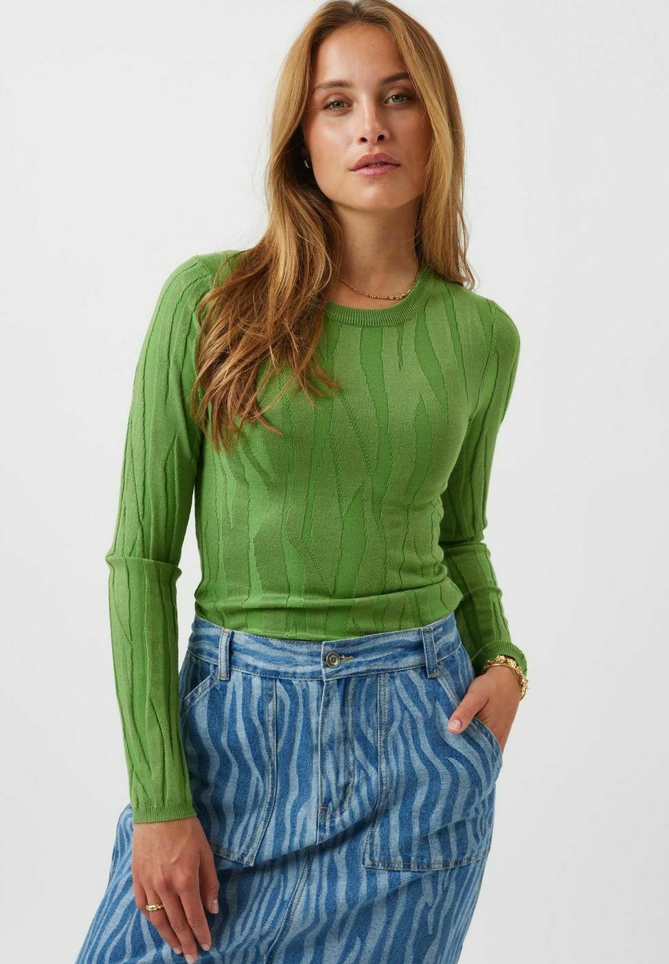 Вязаный свитер DEMARIE Moves, цвет forrest green