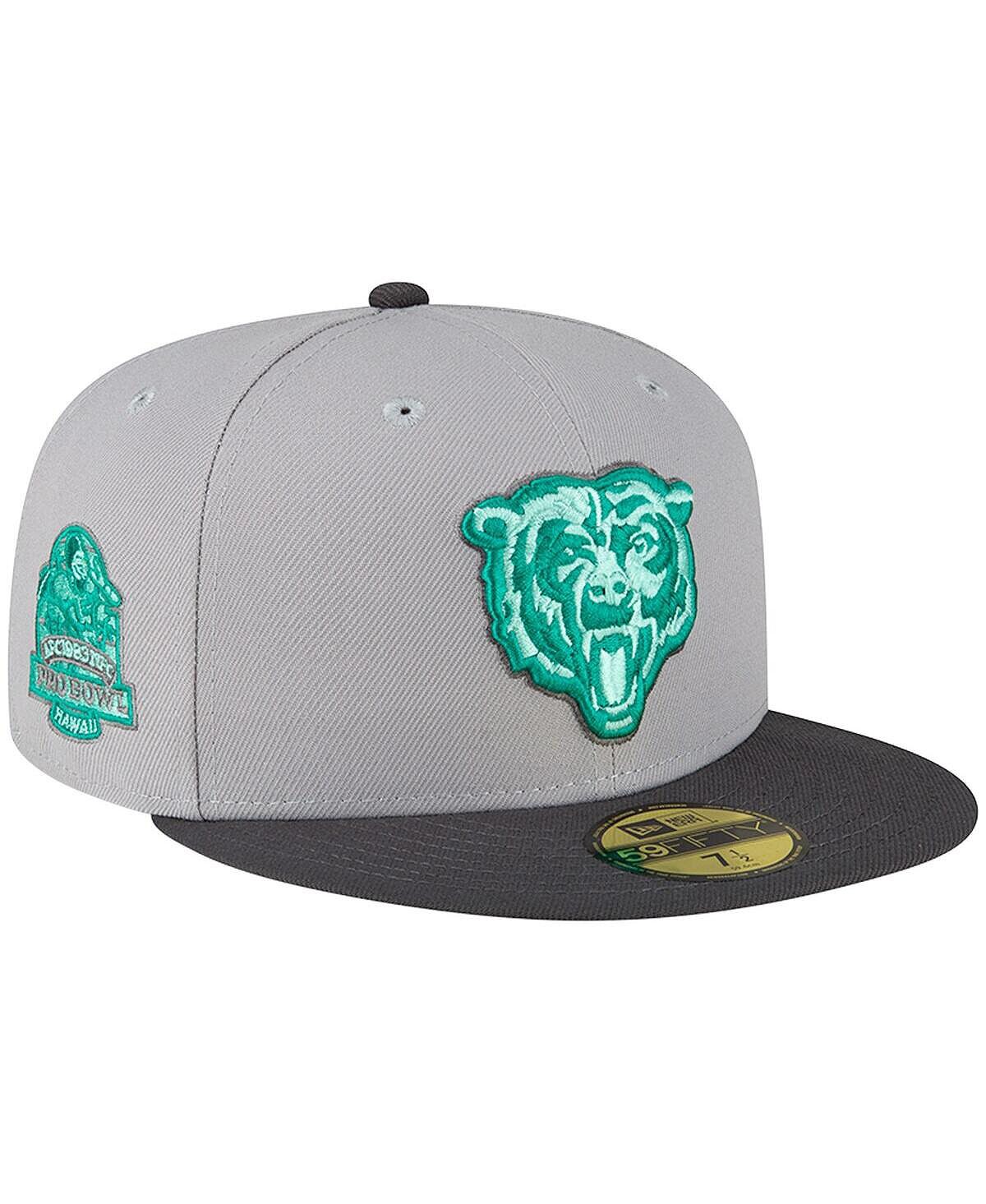 

Мужская серая, графитовая приталенная шляпа Chicago Bears Aqua Pop 59FIFTY New Era